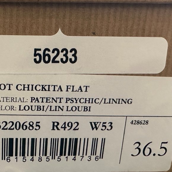 Christian Louboutin HOT CHICKITA Scallop Patent Ballerina Flat Shoes Loubi - Picture 16 of 16